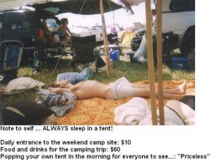 Always Sleep In A Tent