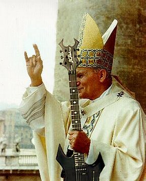 The pope rocks!