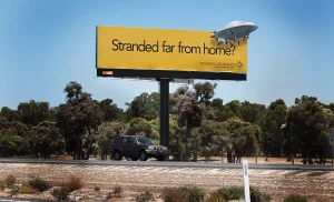 Roadside Assistance: UFO Billboard Grabs Attention