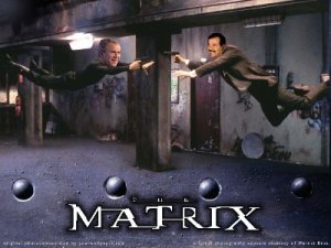 saddam Hussein and George Bush - matrix parody