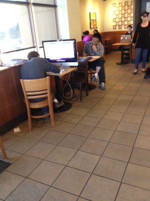 Guy at Starbucks