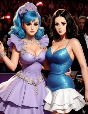 Katy Perry and Cheryl Cole