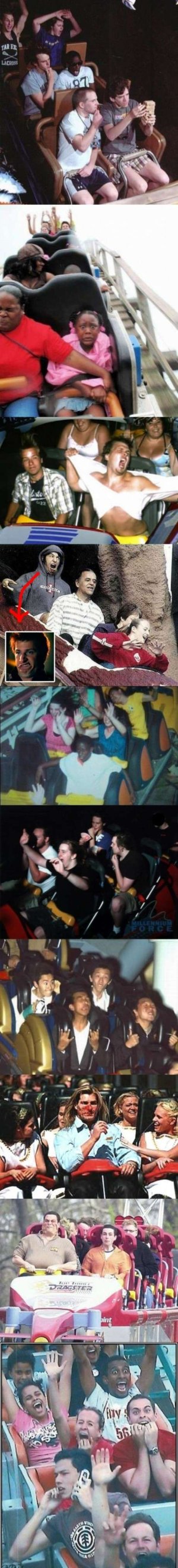 Rollercoaster faces