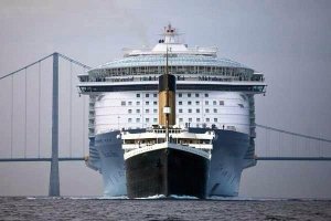 Titanic vs. modern ships