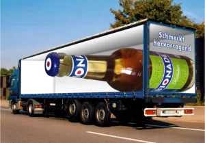 Ingenious Fusion: When a Truck Meets Bionade - A Mobile Advertising Marvel