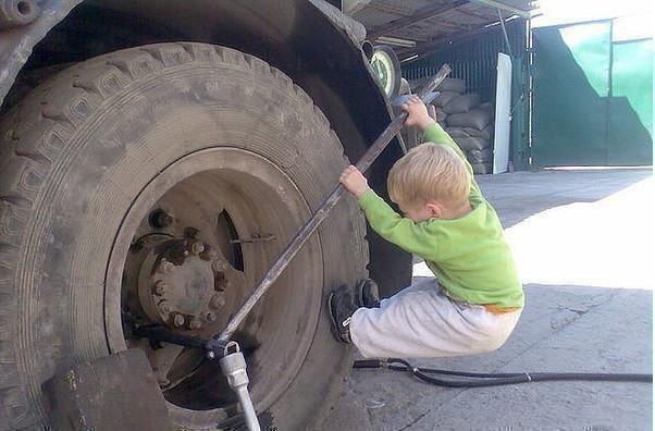 Young mechanic