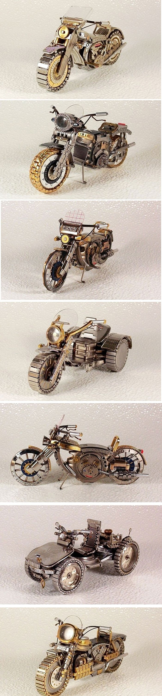 Bikes made from old watches